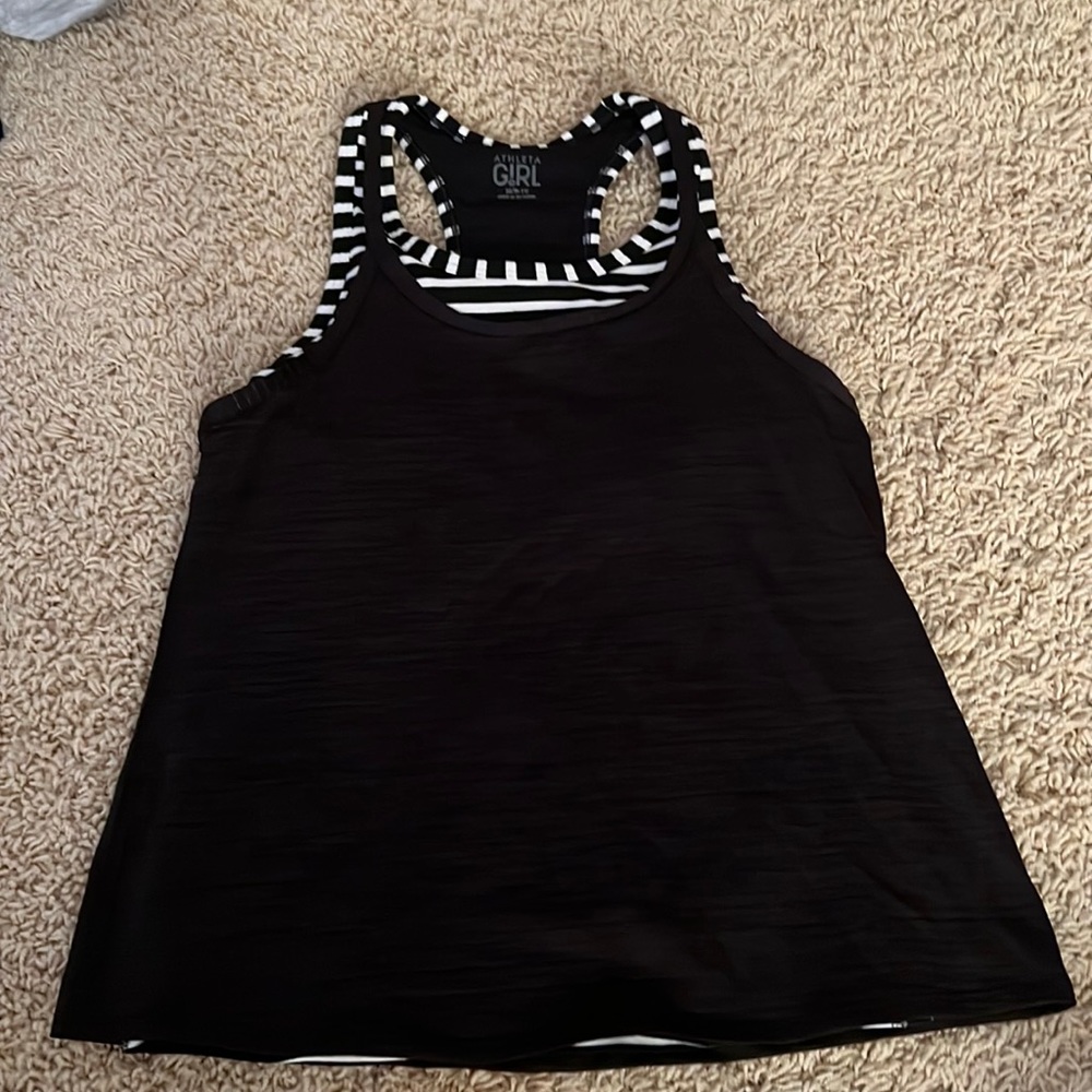 athleta girl tank, built in bra, built in tank, super comfy good for workout.